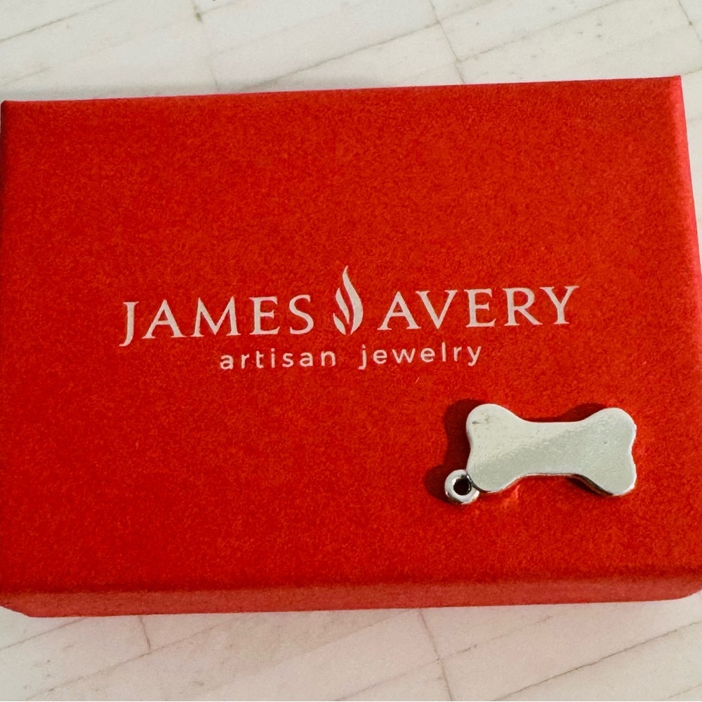 James Avery Silver Dog Bone Pendant.